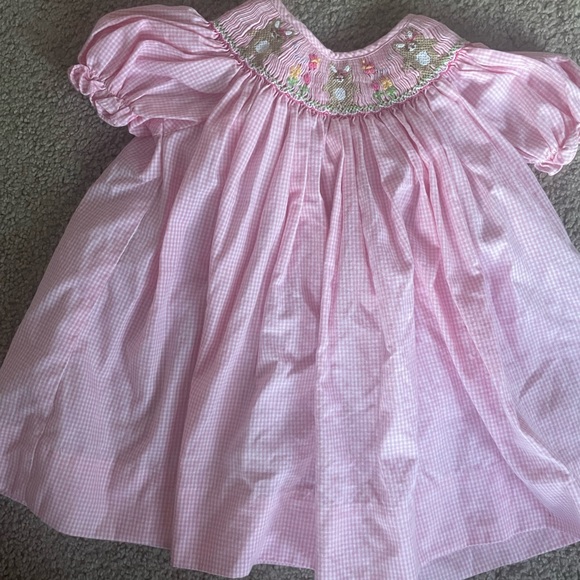 Smocked Easter dress with bloomers 3mo - Picture 2 of 2